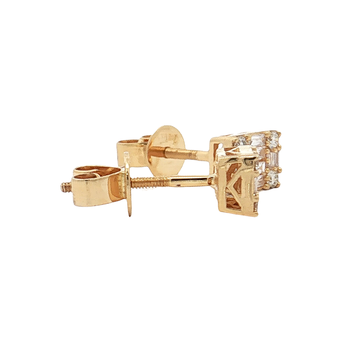 Yellow Gold Diamond Studs