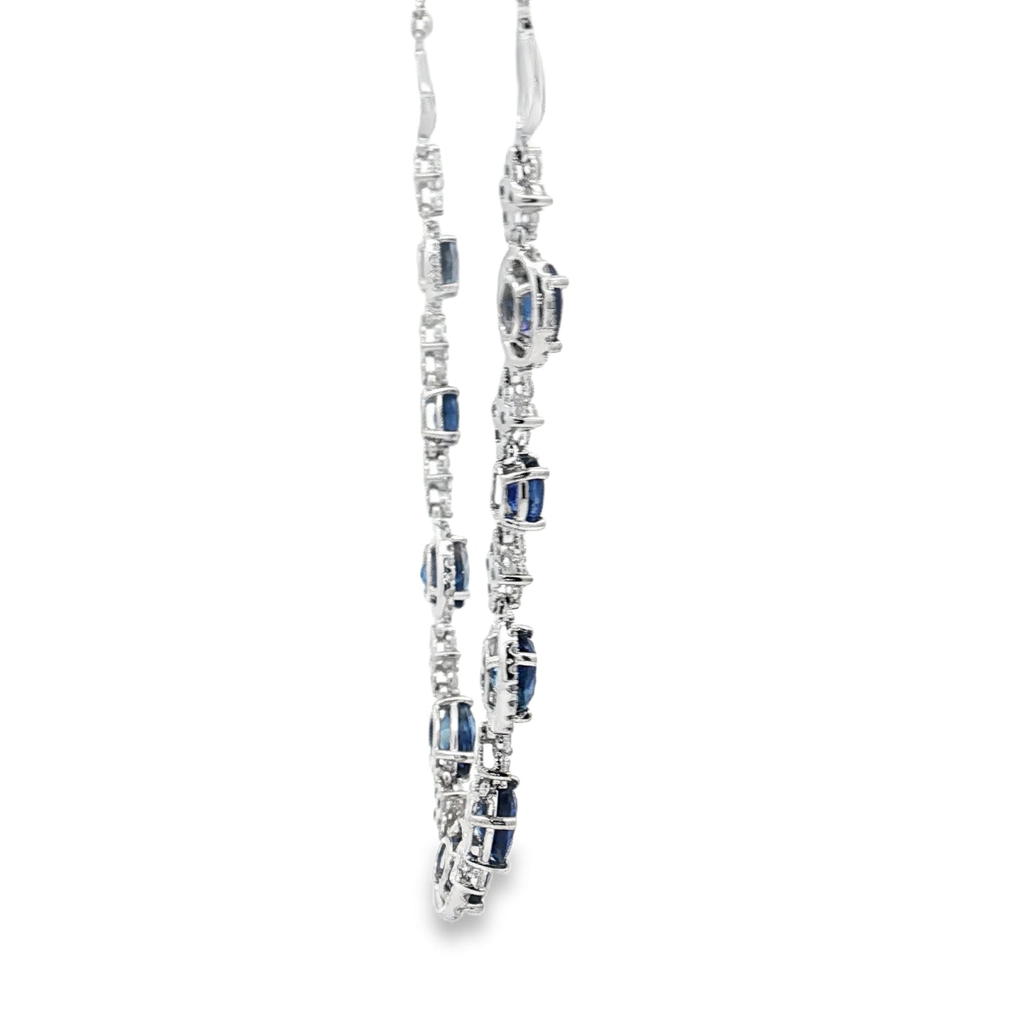 White Gold Sapphire & Diamond Necklace