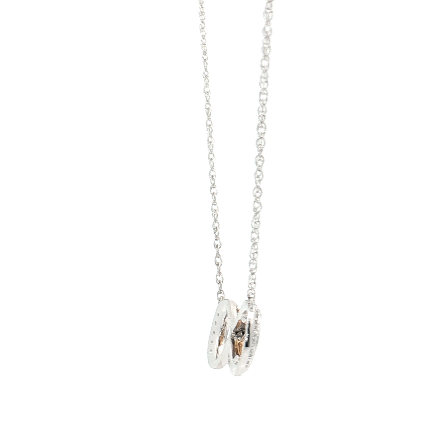 White & Yellow Gold Diamond Pendant