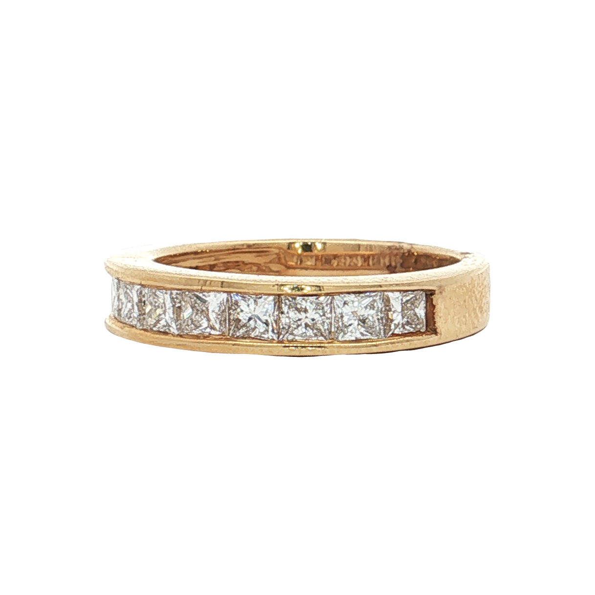 Yellow Gold Lab-Diamond Band