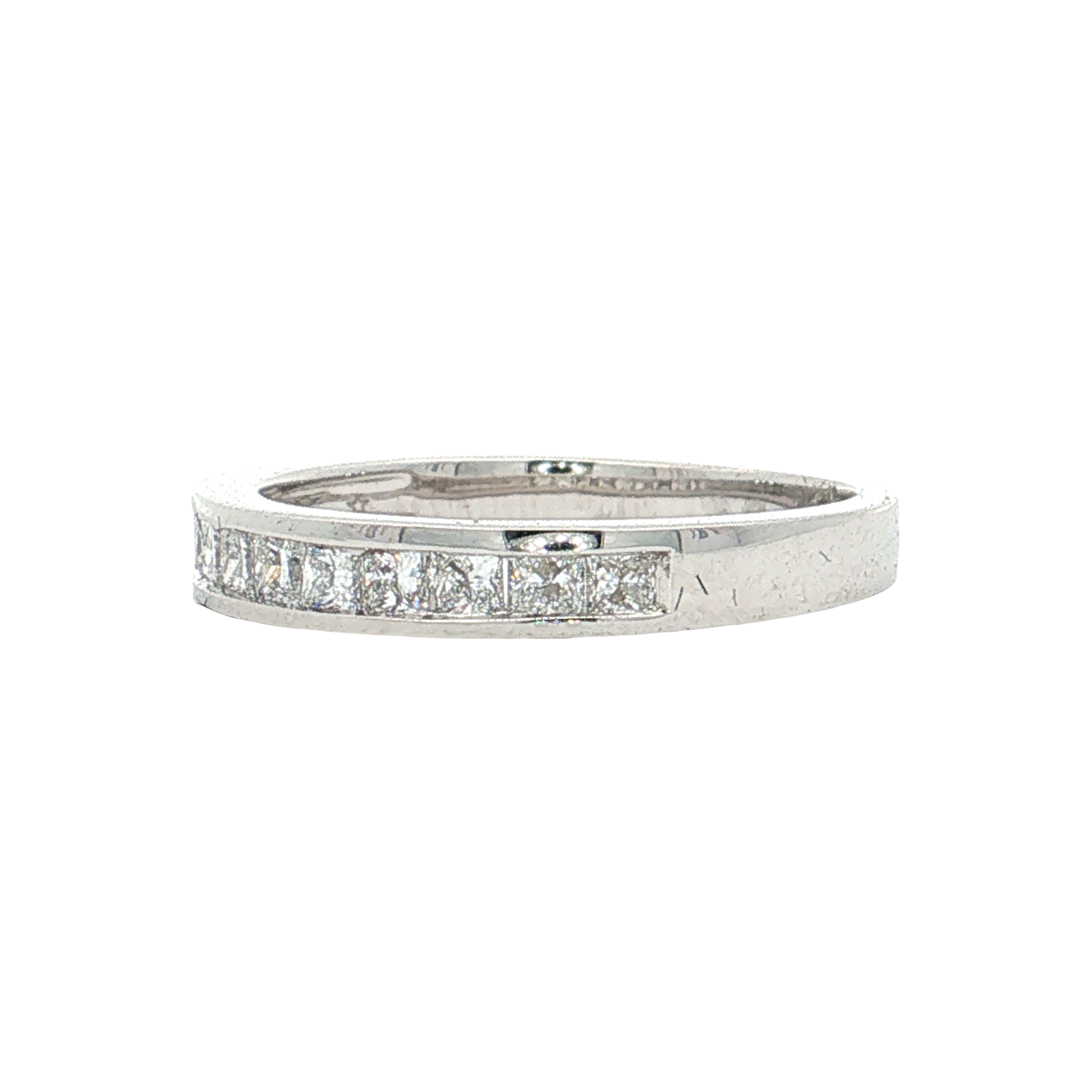 White Gold Lab-Diamond Band