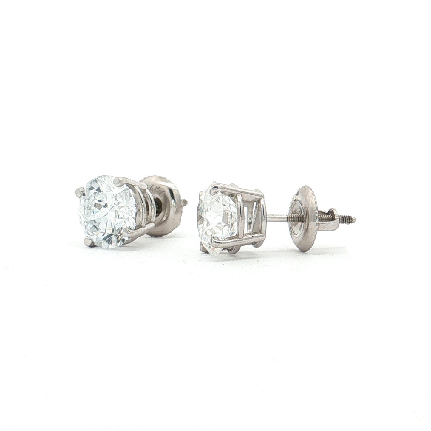White Gold Lab-Diamond Studs
