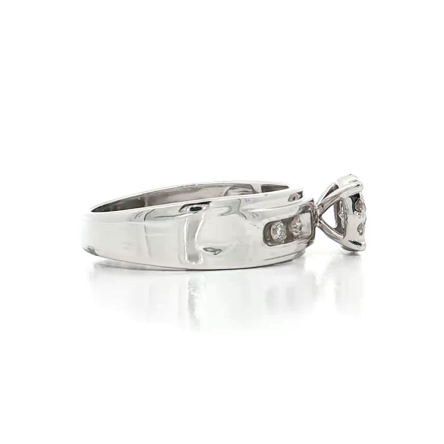 White Gold Diamond Bridal Ring
