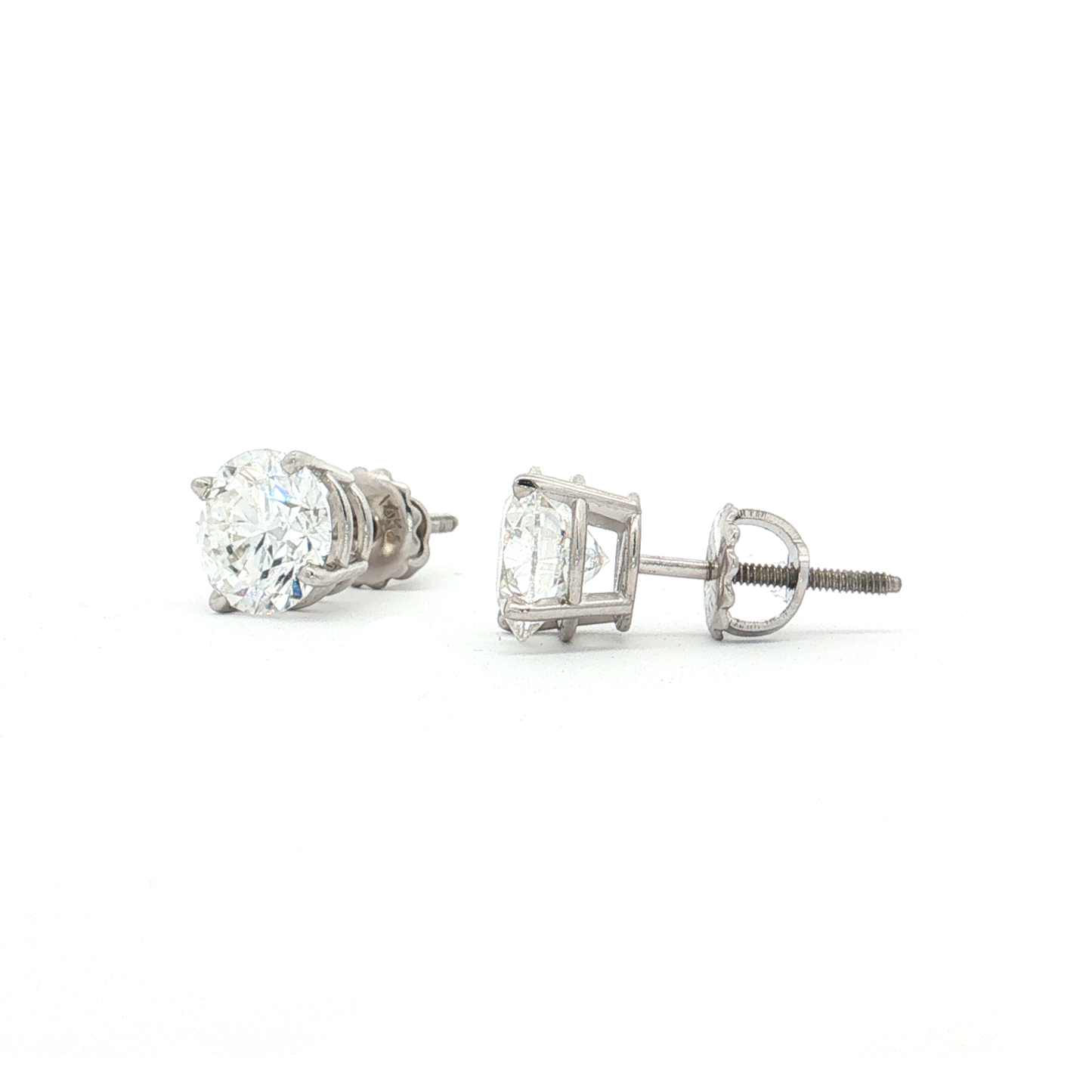 White Gold Lab-Diamond Studs