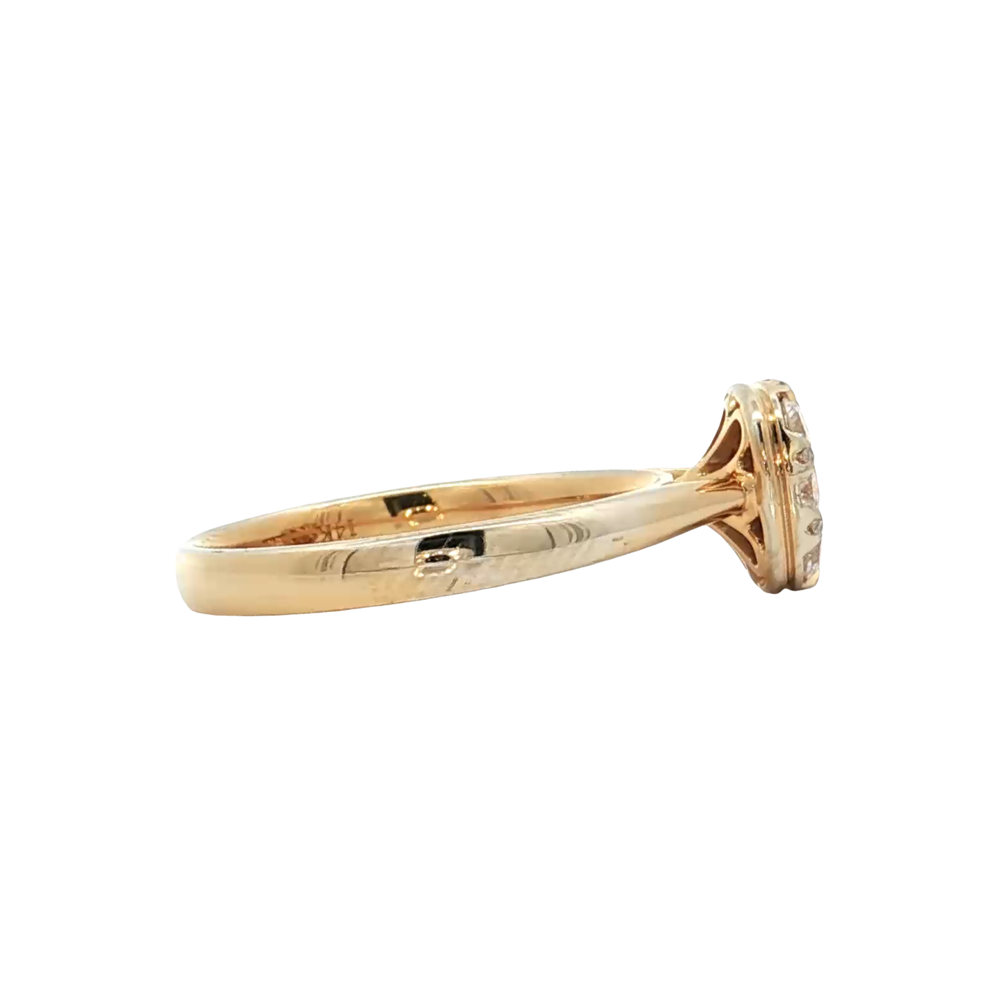 Yellow Gold Diamond Bridal Ring