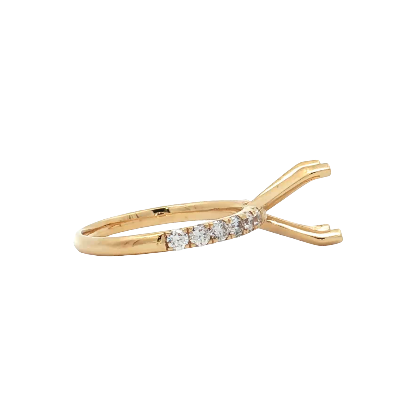 Yellow Gold Diamond Bridal Setting