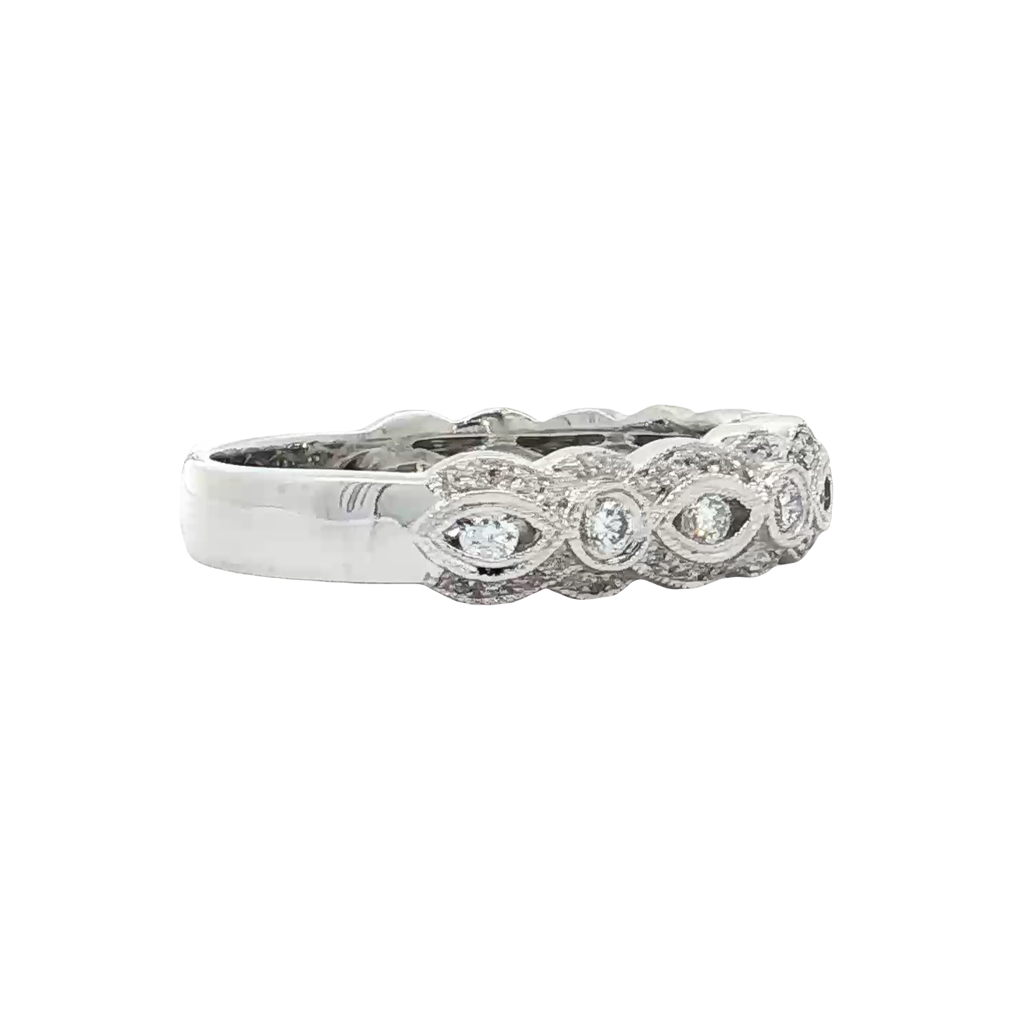 White Gold Diamond Wedding Band