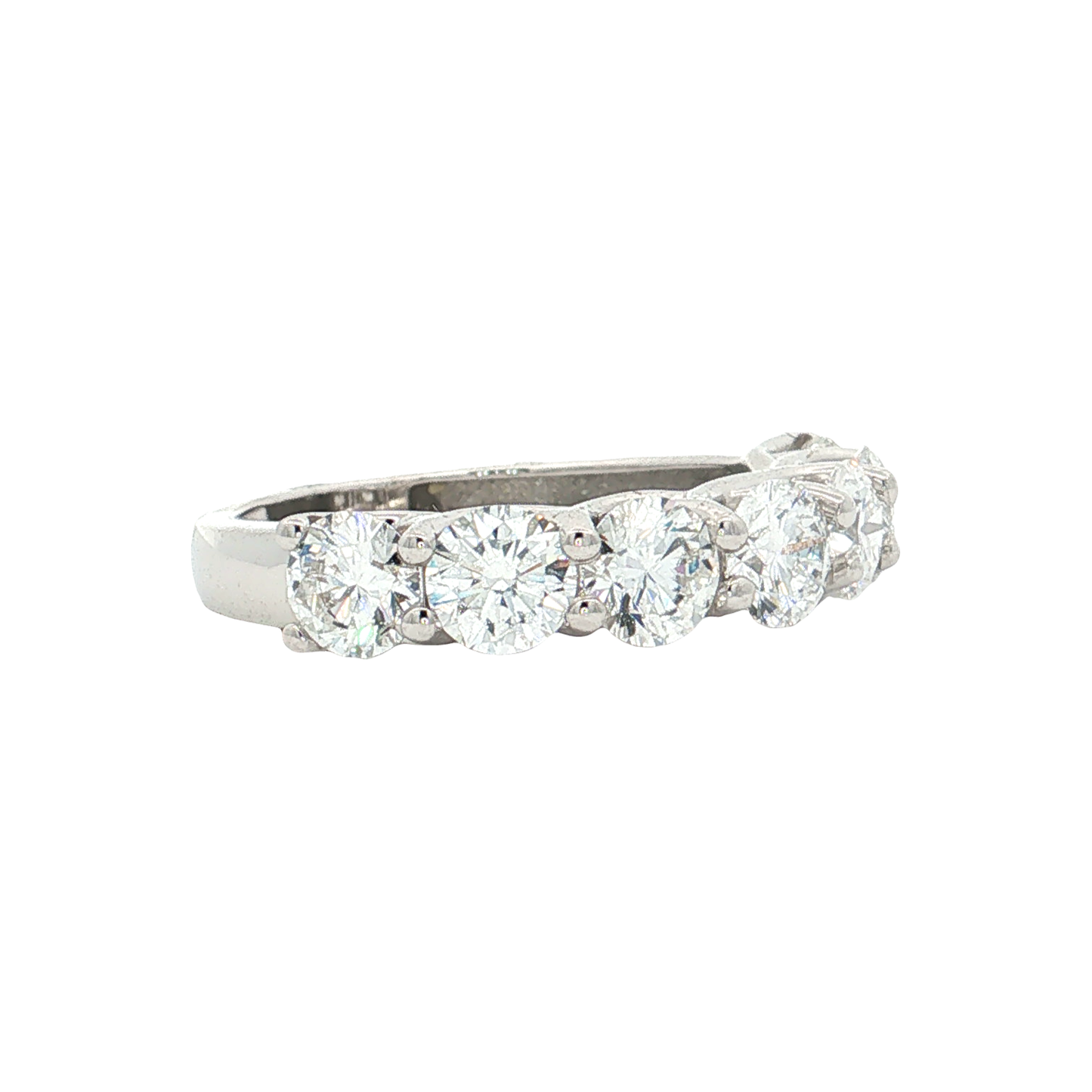 White Gold Lab-Diamond Band