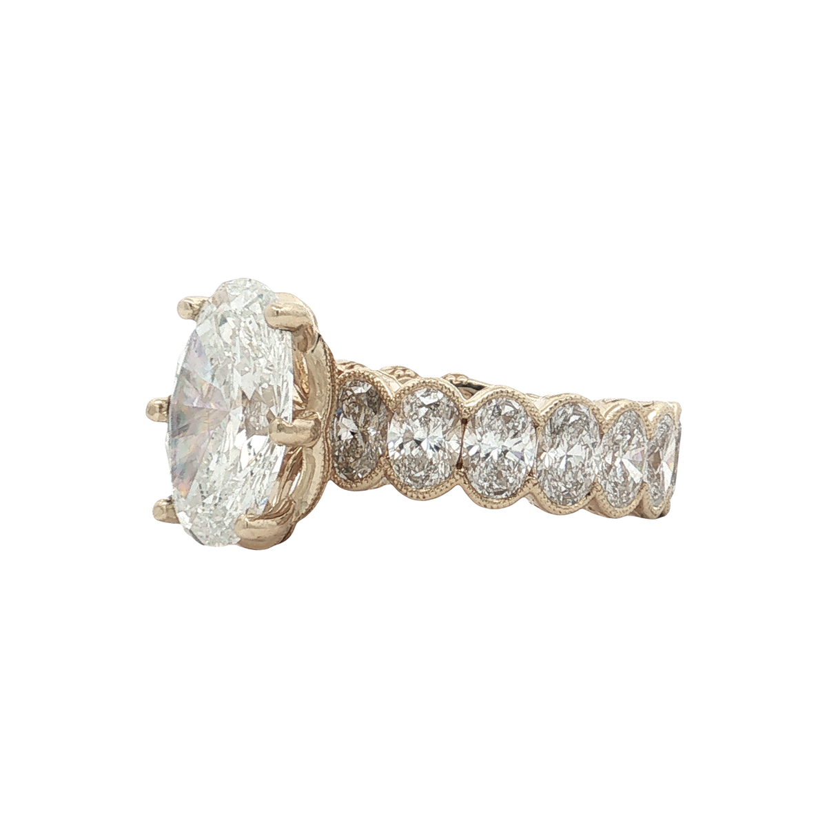 Yellow Gold Lab-Diamond Ring