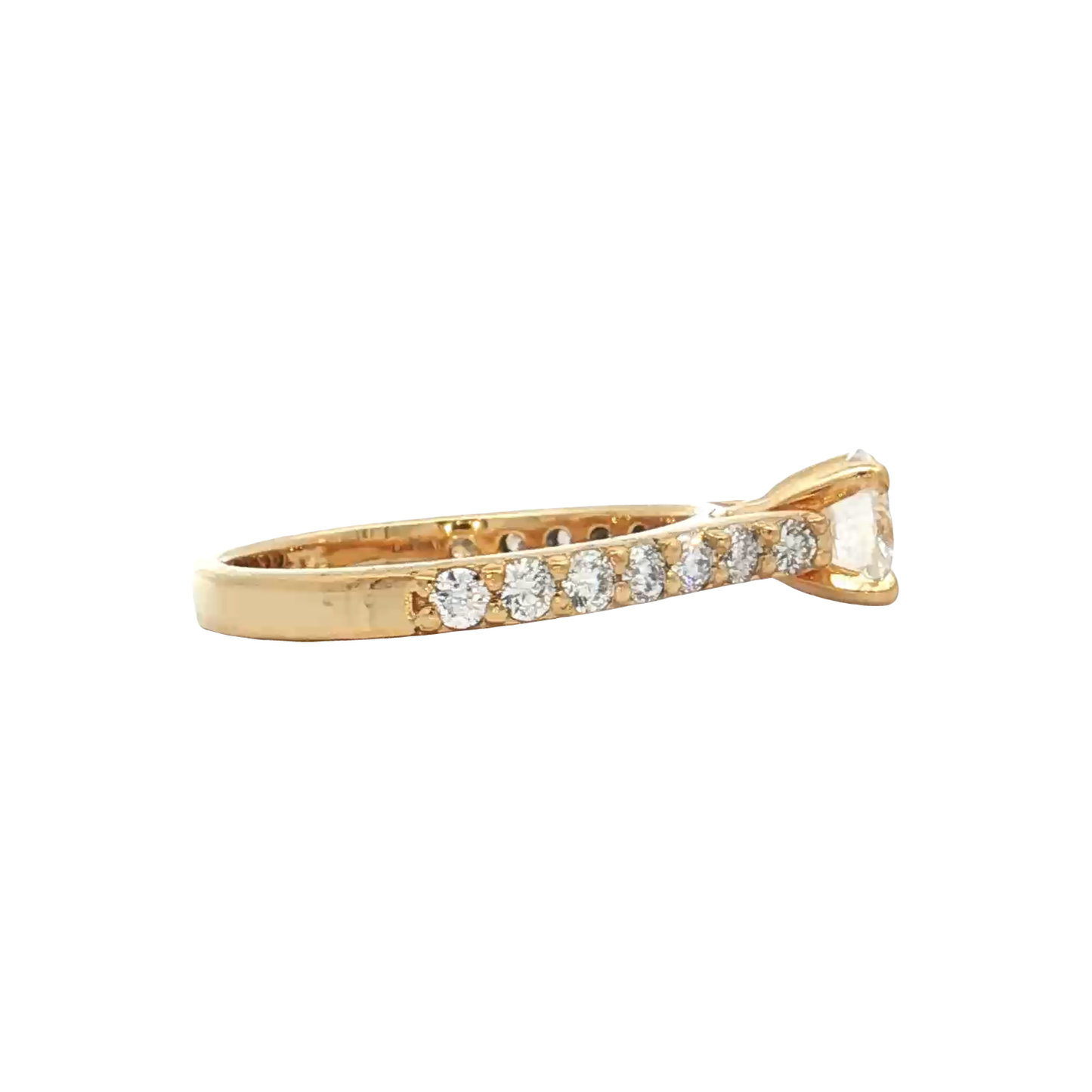 Yellow Gold Diamond Bridal Ring