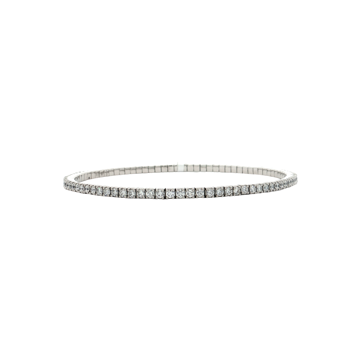 White Gold Diamond Bangle