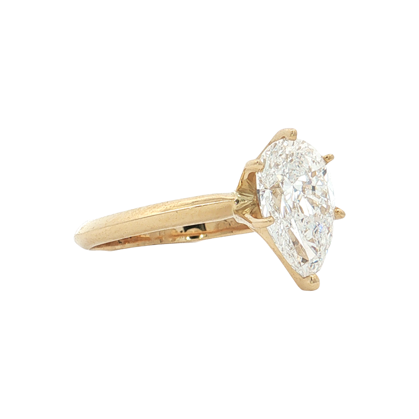 Yellow Gold Lab-Diamond Ring