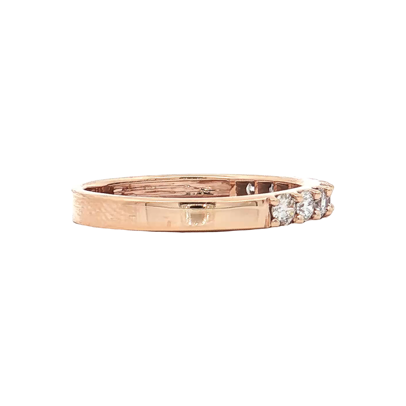 Rose Gold Diamond Wedding Band