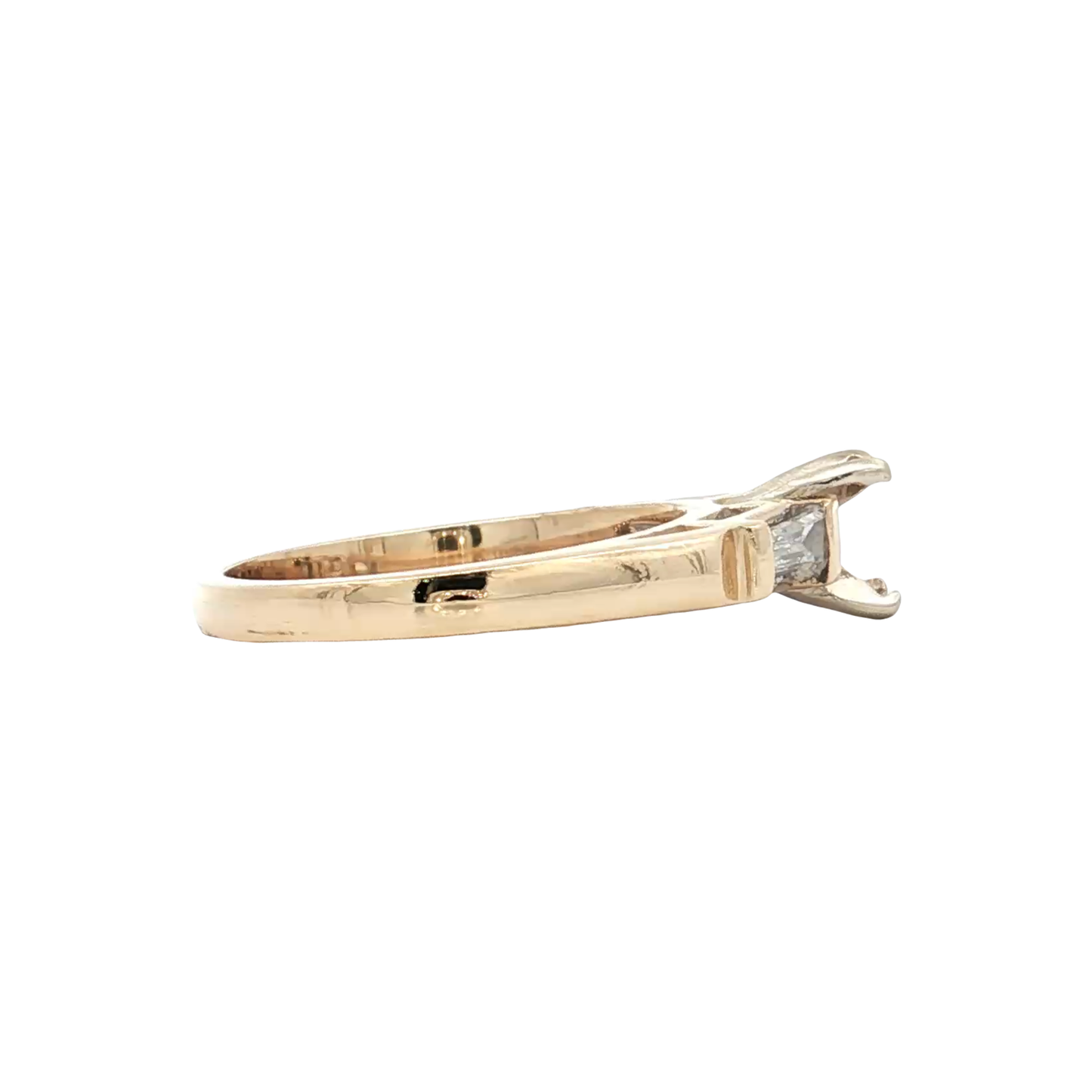 Yellow Gold Diamond Bridal Setting