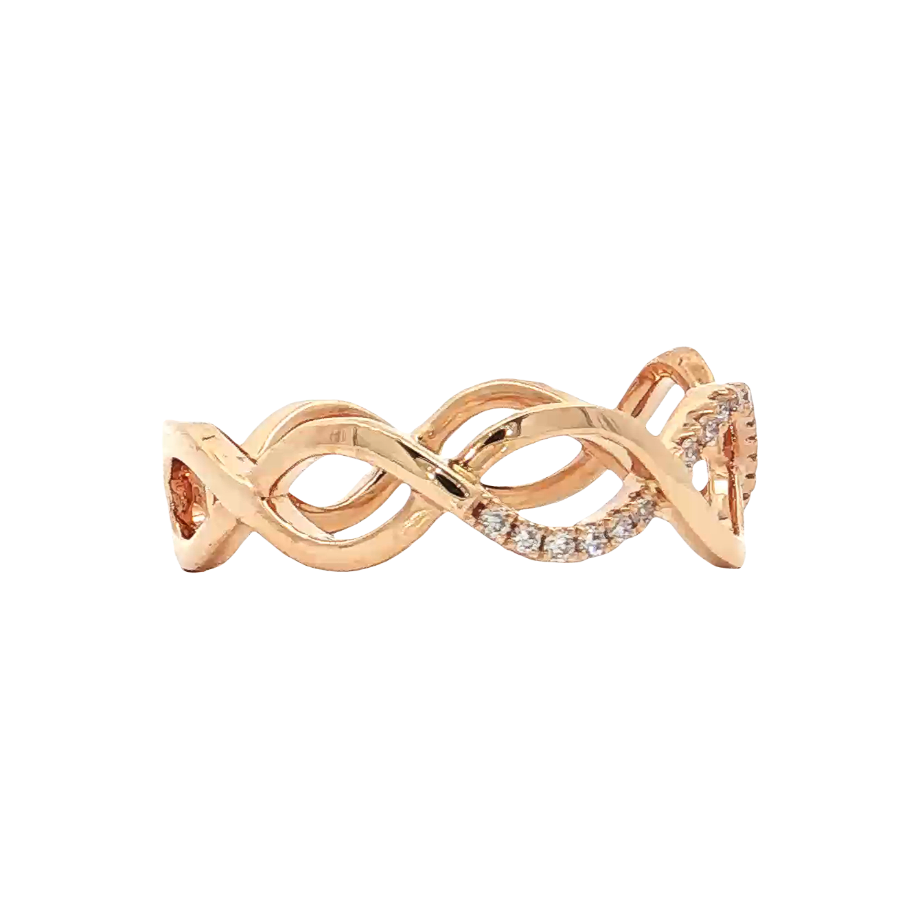 Rose Gold Diamond Fashion Band