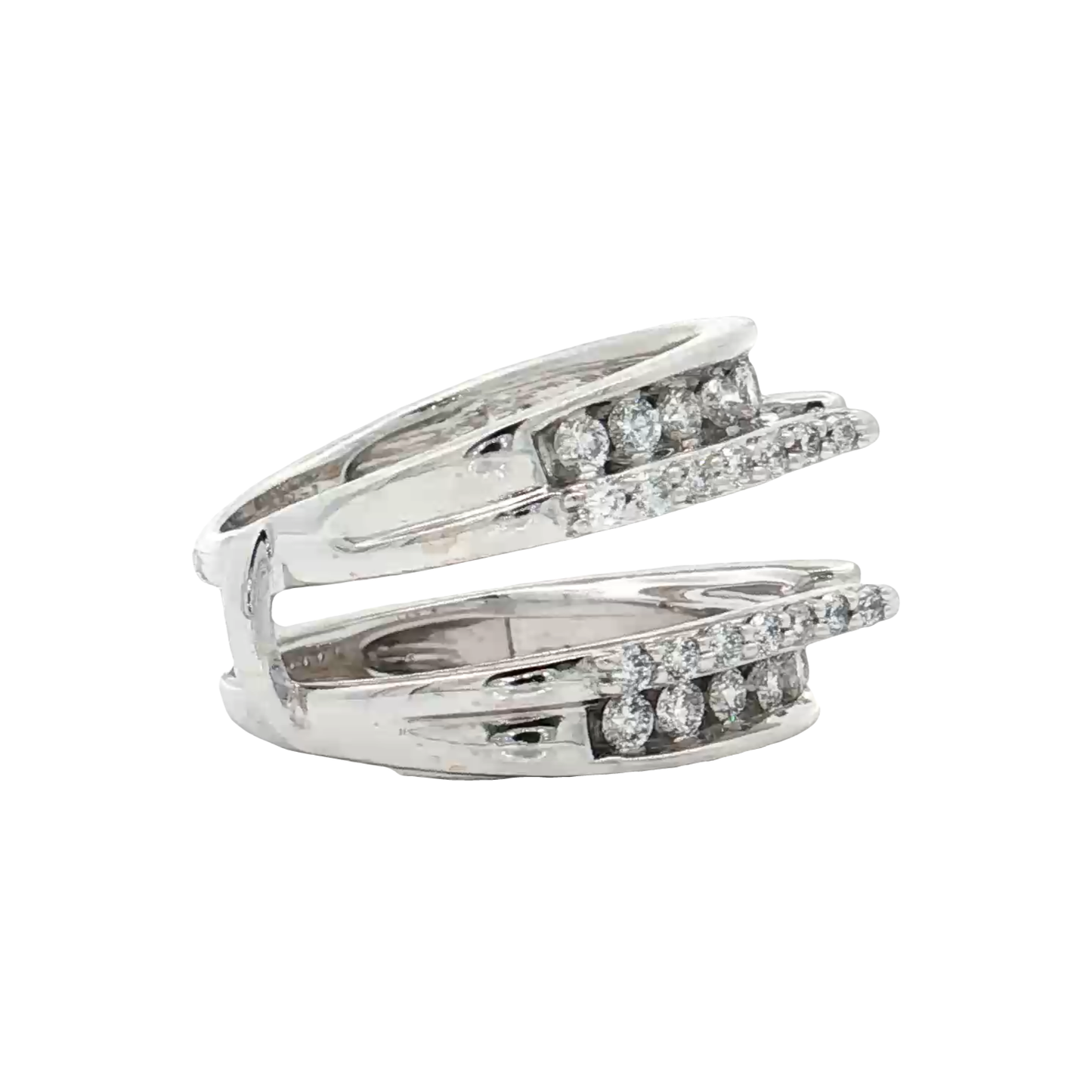 White Gold Diamond Ring Guard