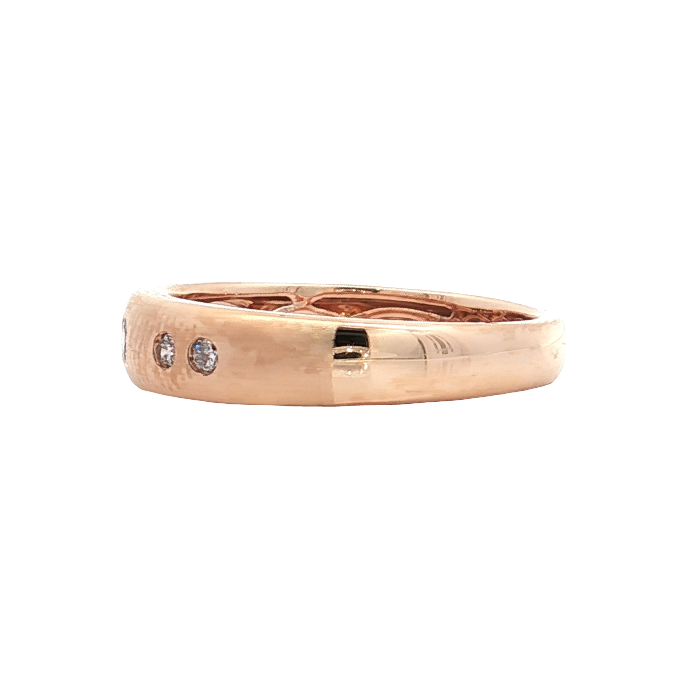 Rose Gold Diamond Wedding Band