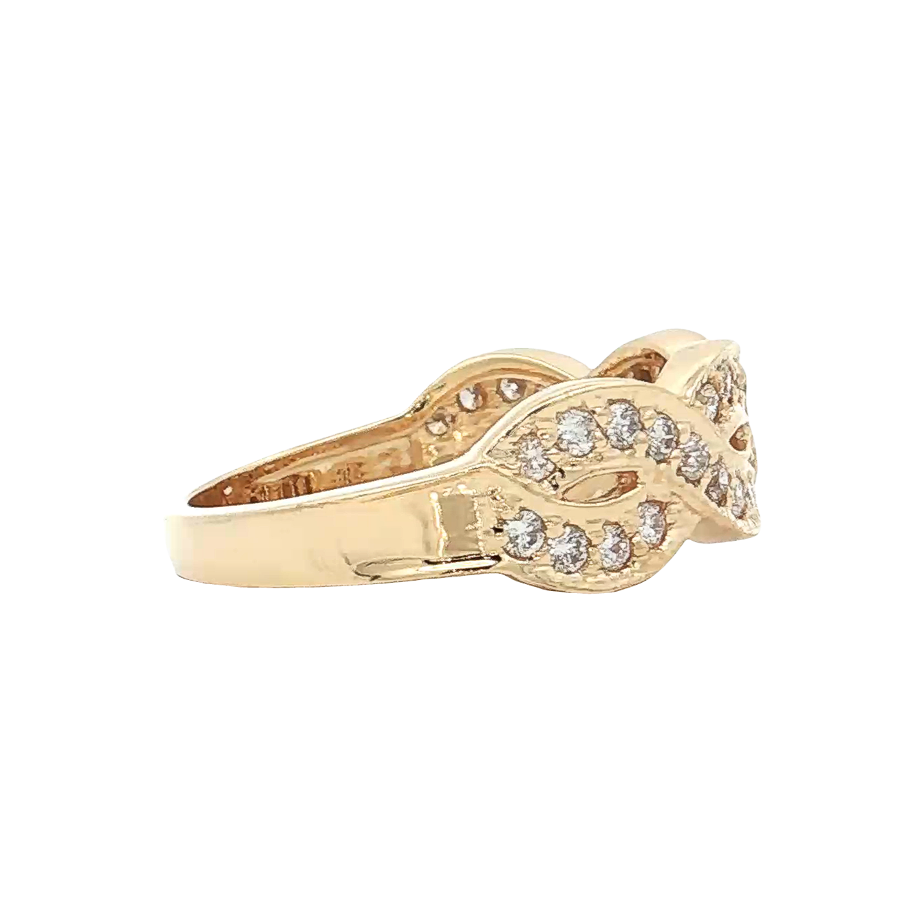 Yellow Gold Diamond Fashion Ring