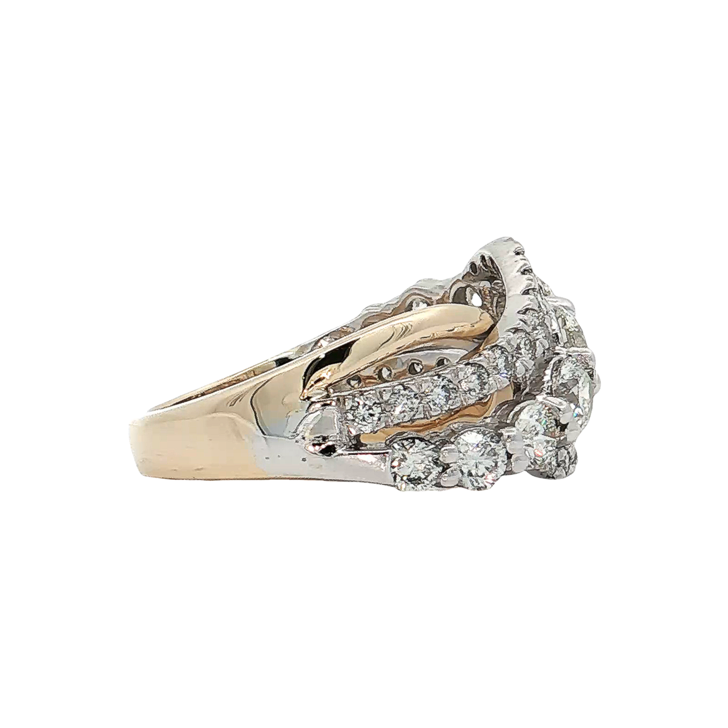 Yellow Gold Diamond Fashion Ring