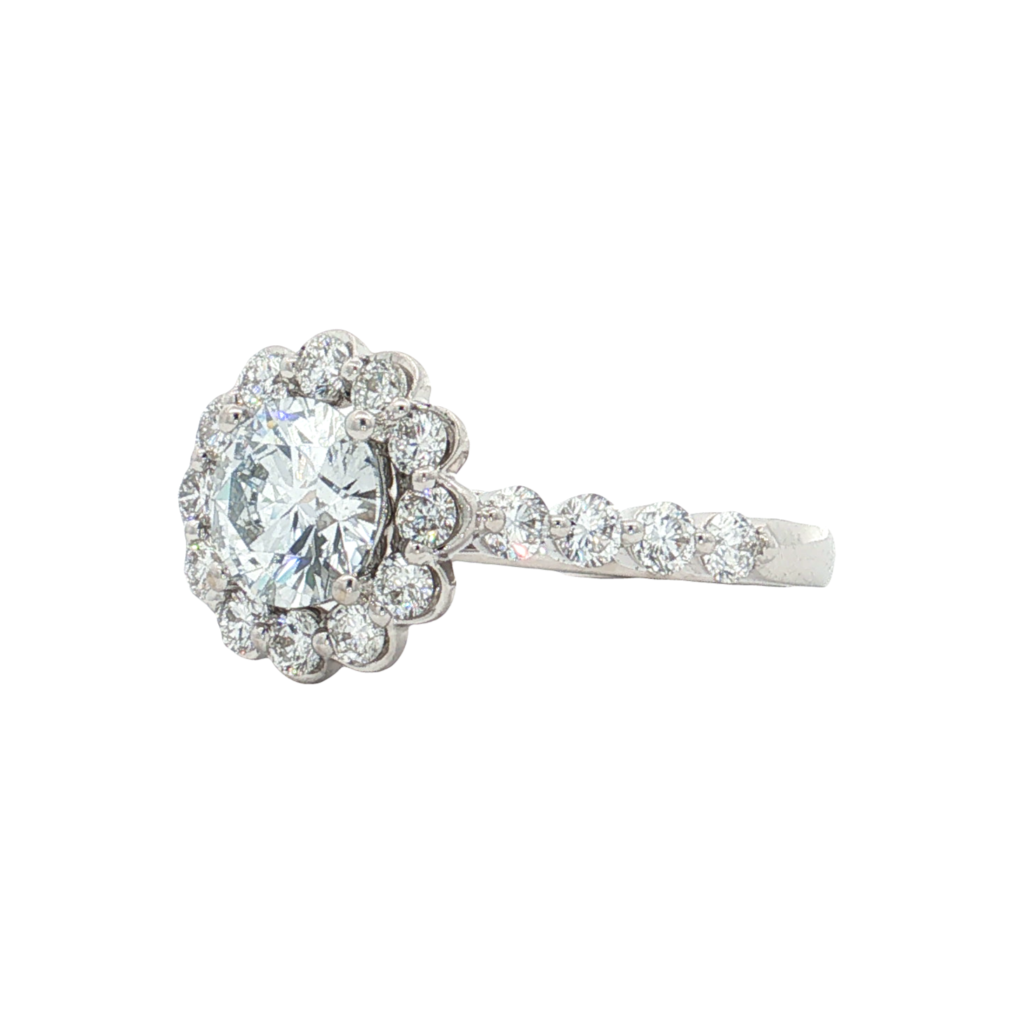White Gold Lab-Diamond Ring