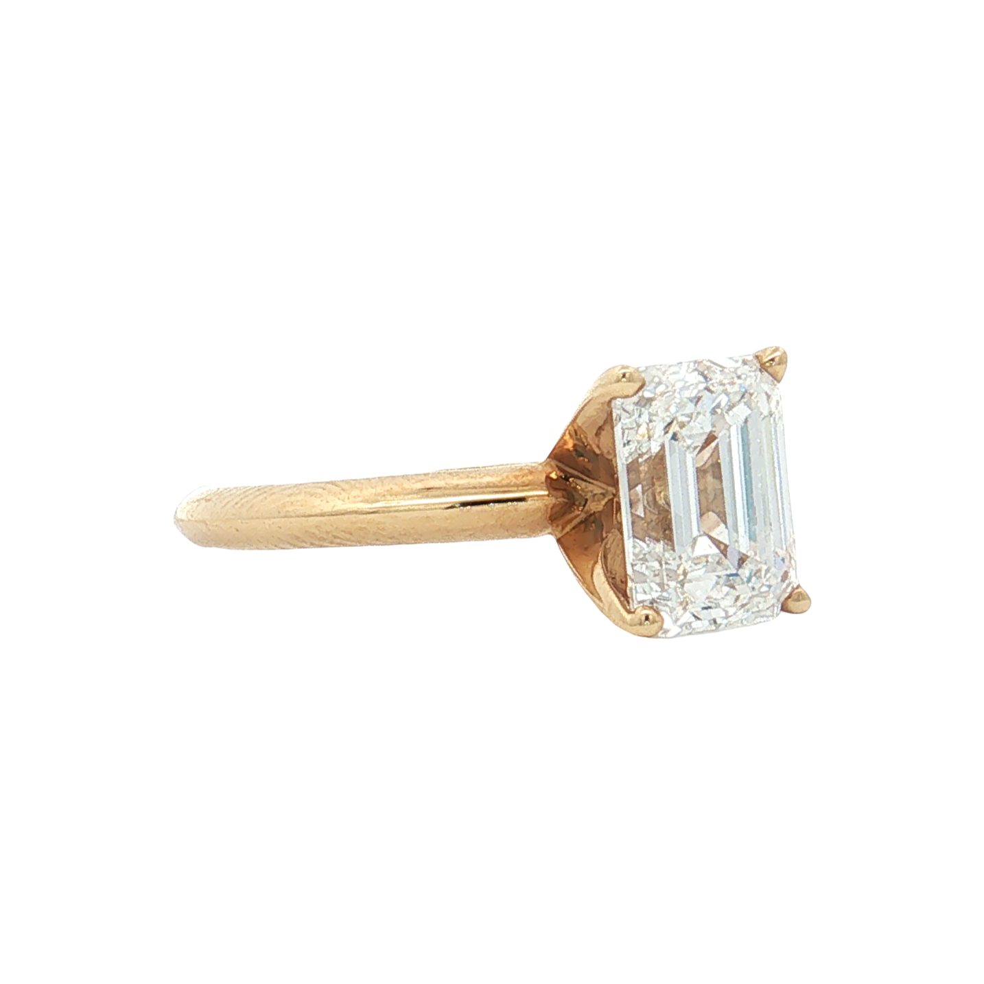 Yellow Gold Lab-Diamond Ring