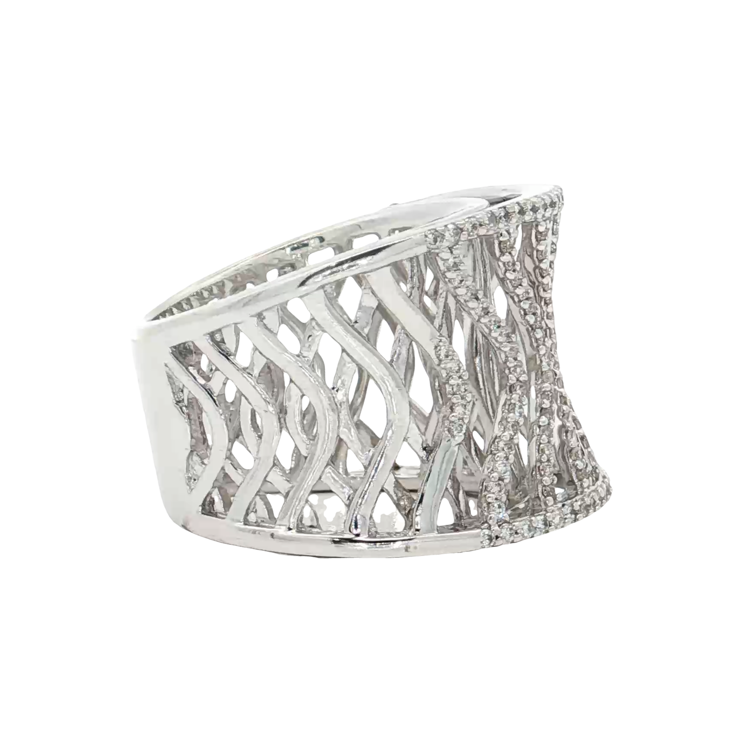 White Gold Diamond Fashion Ring