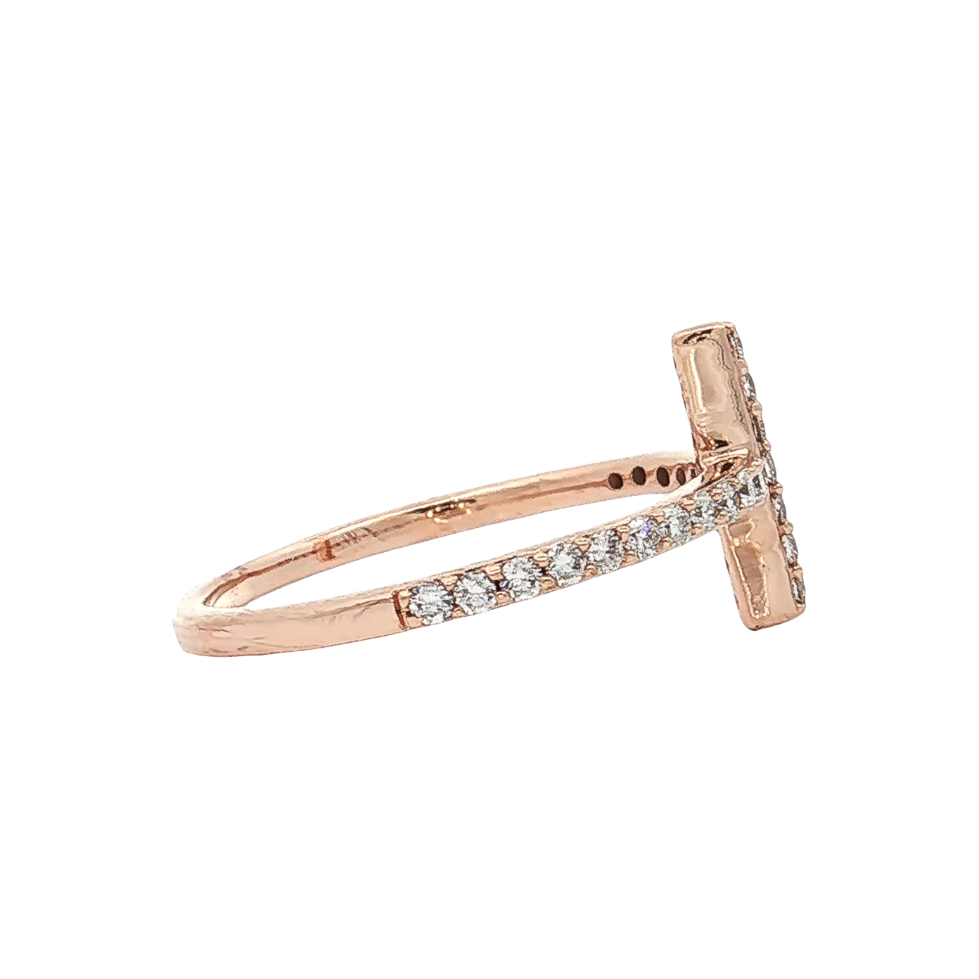 Rose Gold Diamond Fashion Ring