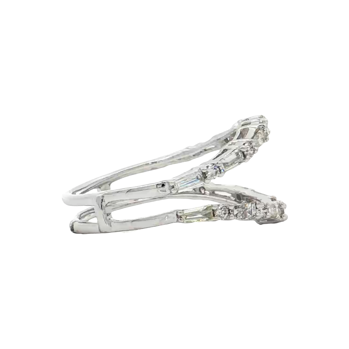 White Gold Diamond Ring Guard