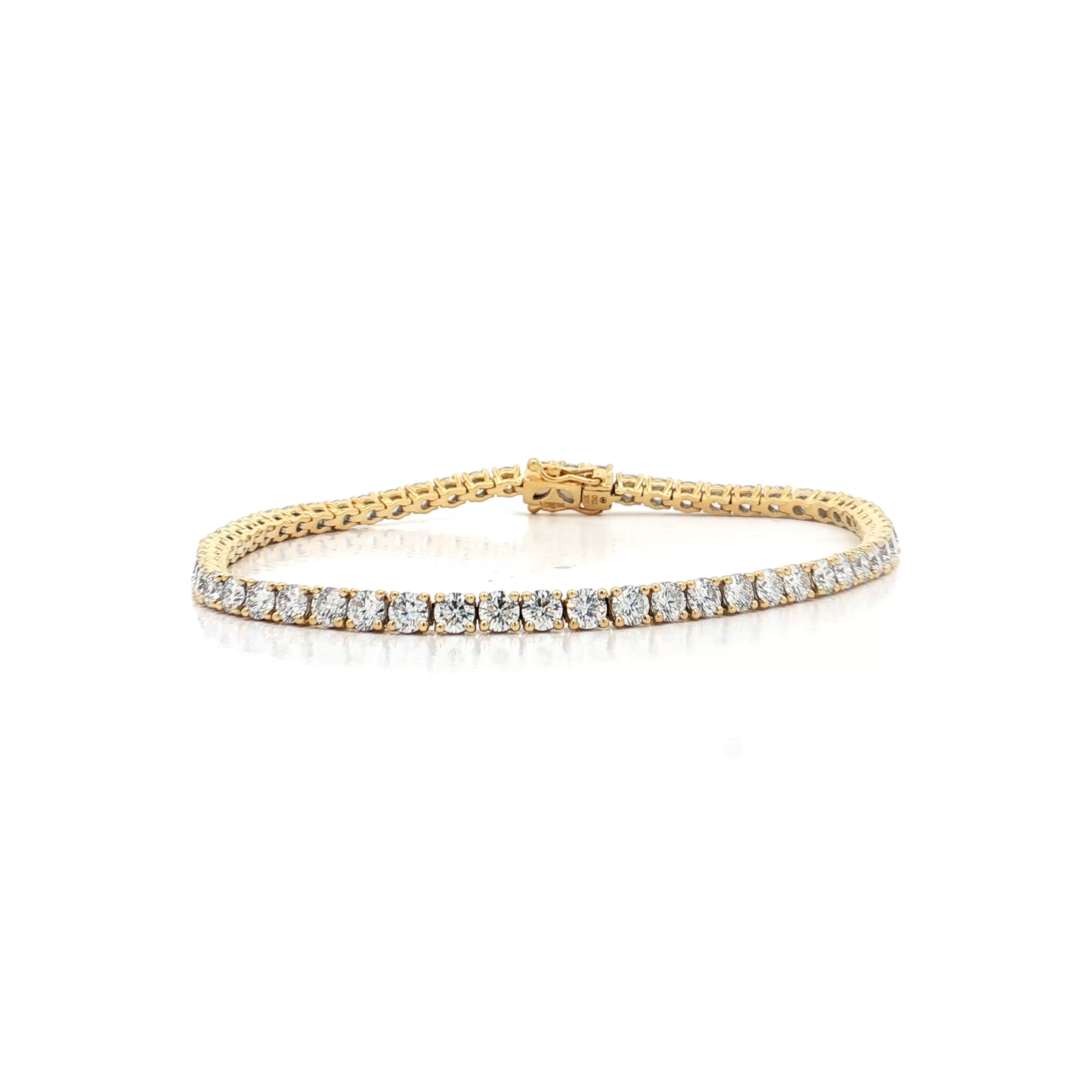 Yellow Gold Diamond Tennis Bracelet