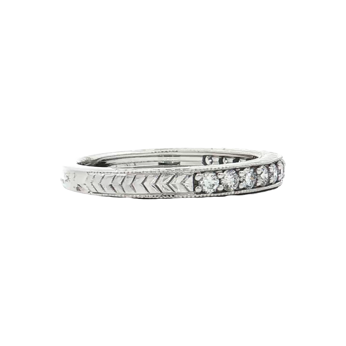White Gold Diamond Wedding Band
