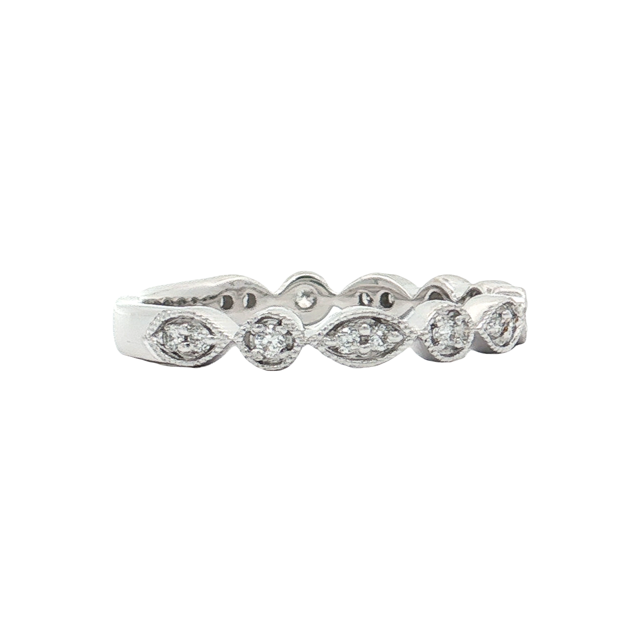 White Gold Diamond Wedding Band