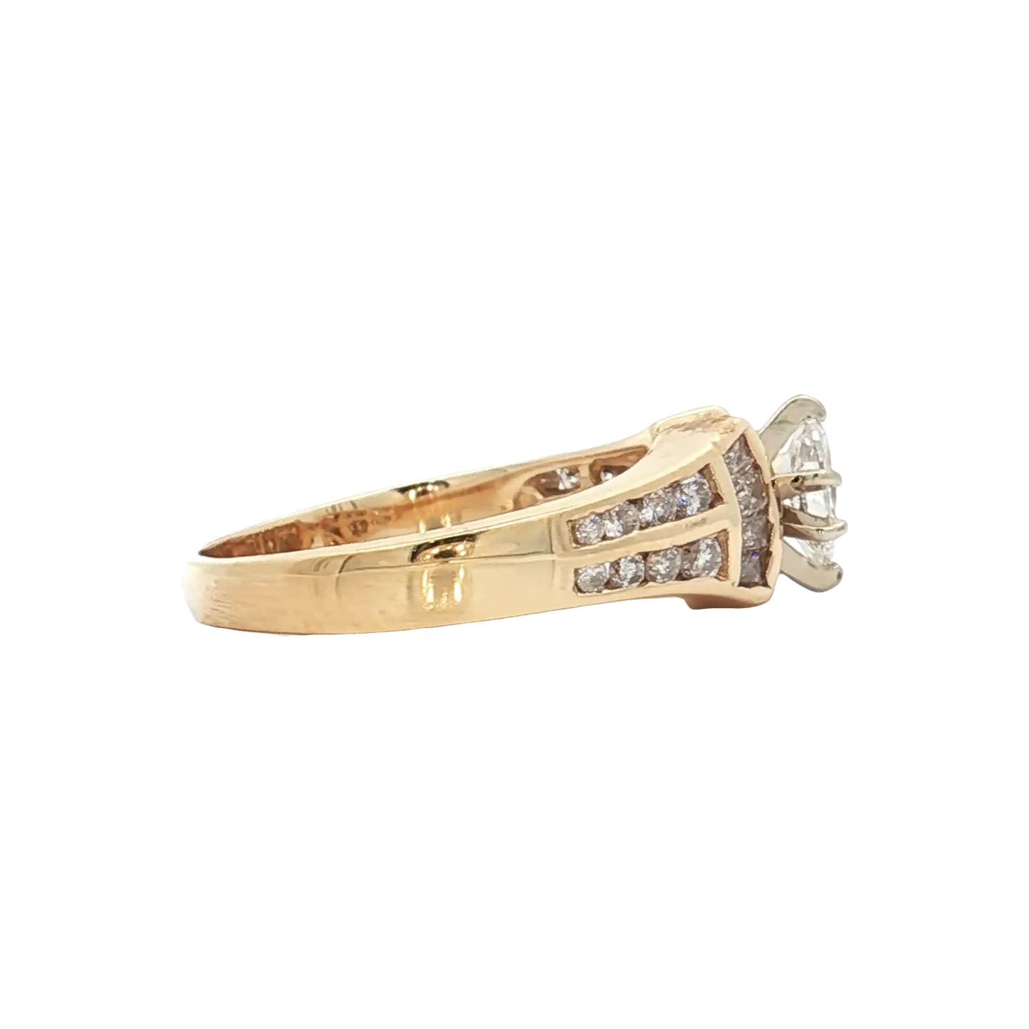 Yellow Gold Diamond Bridal Ring