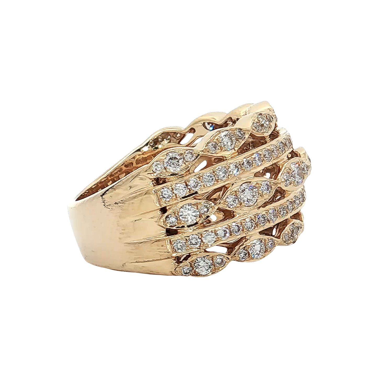 Yellow Gold Diamond Fashion Ring