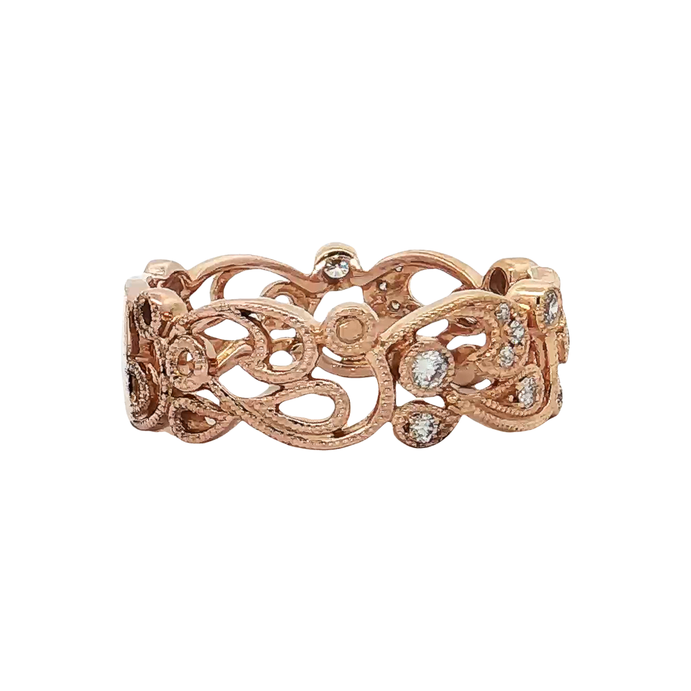 Rose Gold Diamond Fashion Ring