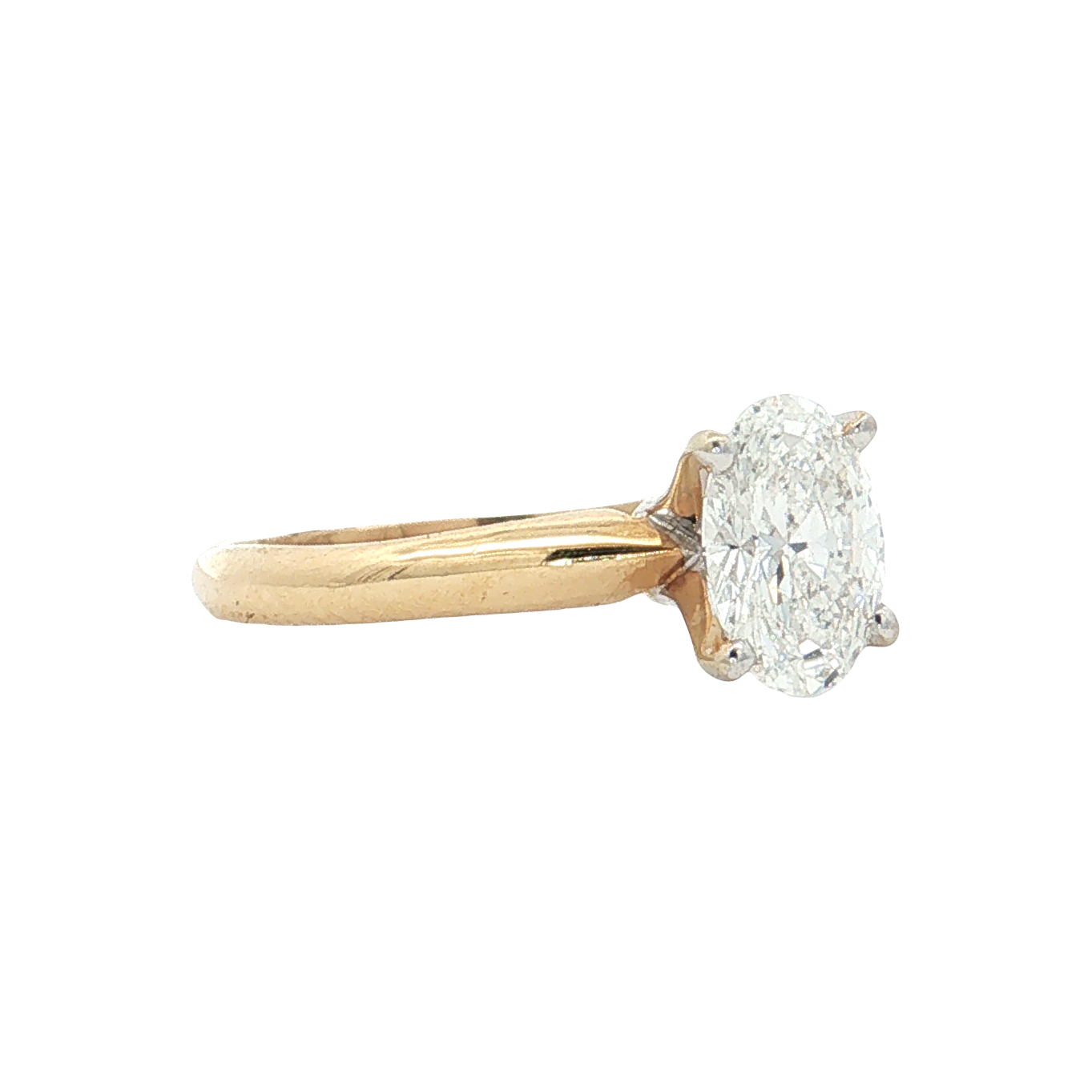 Yellow Gold Lab-Diamond Ring