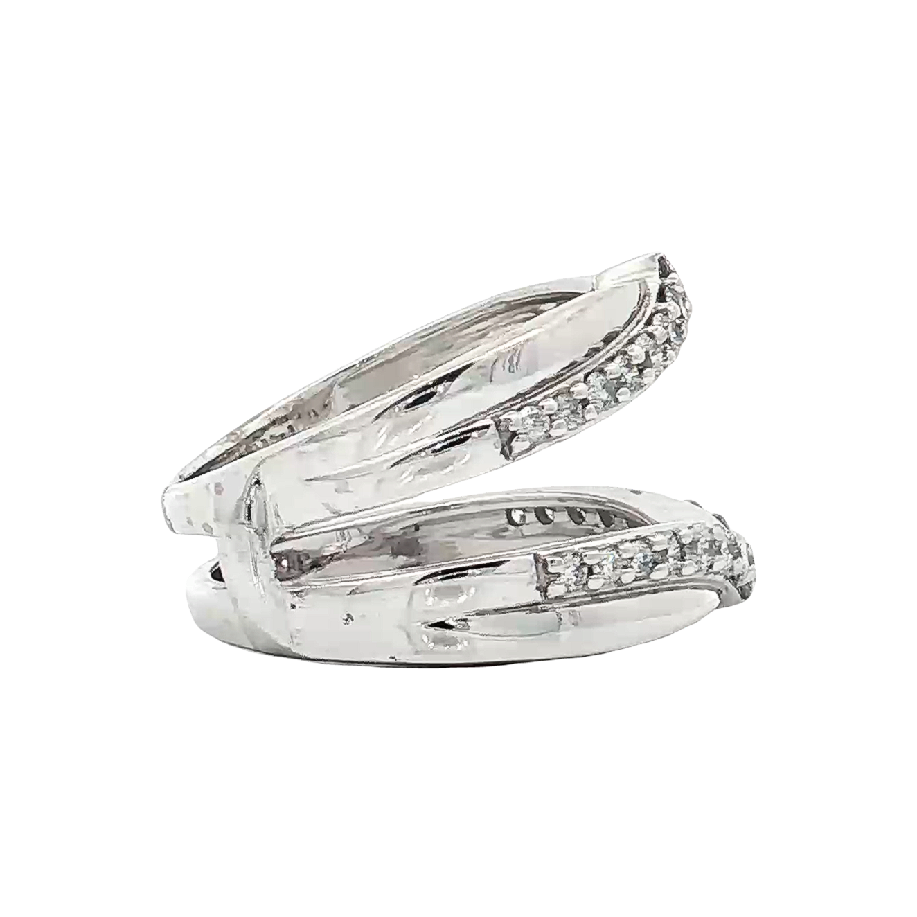 White Gold Diamond Ring Guard