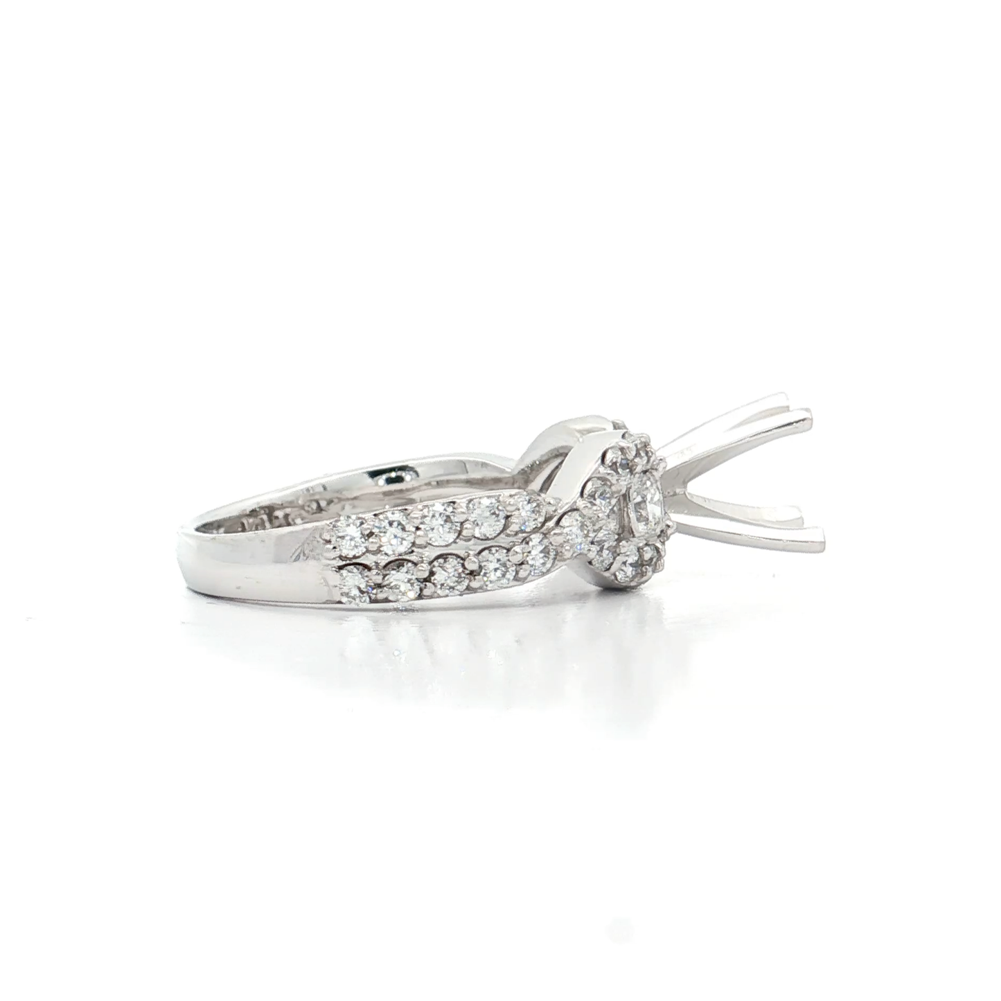 White Gold Diamond Bridal Setting