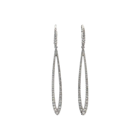 White Gold Diamond Earrings
