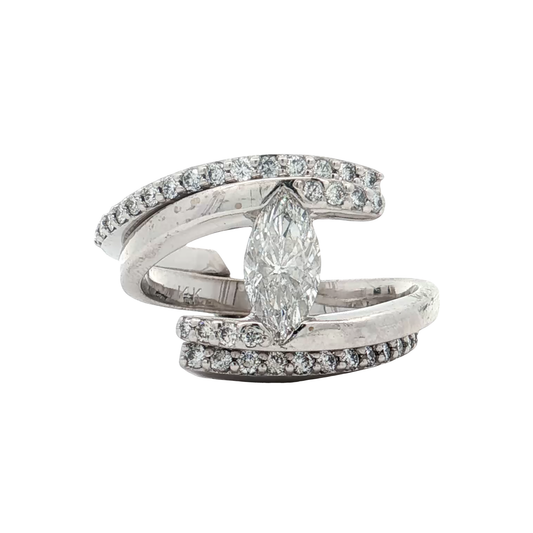 White Gold Diamond Bridal Ring