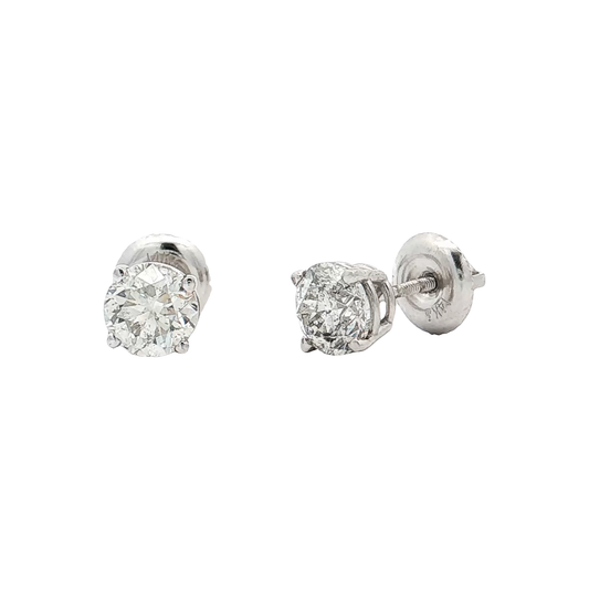 White Gold Diamond Studs