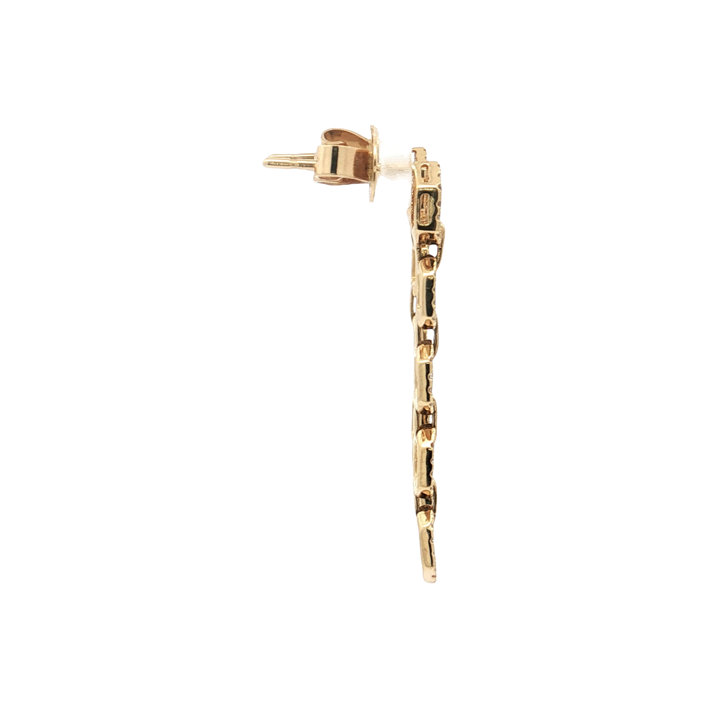 Yellow Gold Diamond Earrings