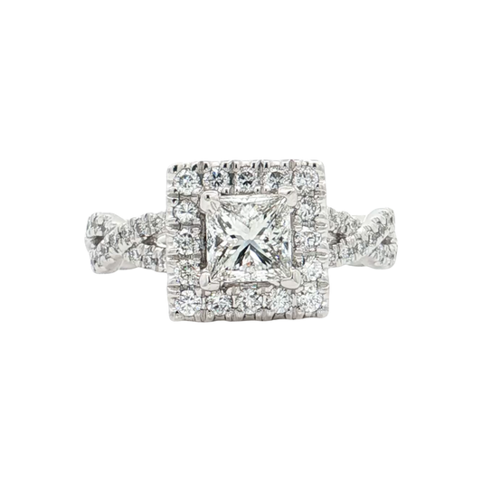 White Gold Diamond Bridal Ring