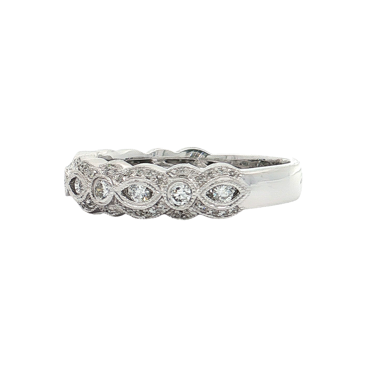 White Gold Diamond Wedding Band