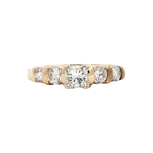 Yellow Gold Diamond Bridal Ring