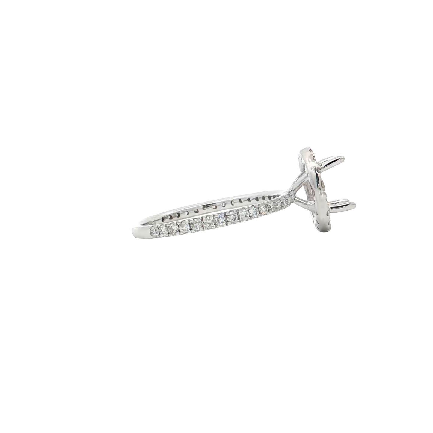 White Gold Diamond Bridal Setting