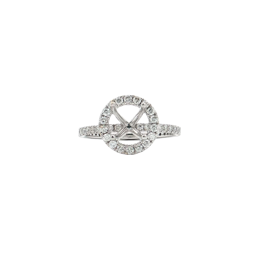 White Gold Diamond Bridal Setting