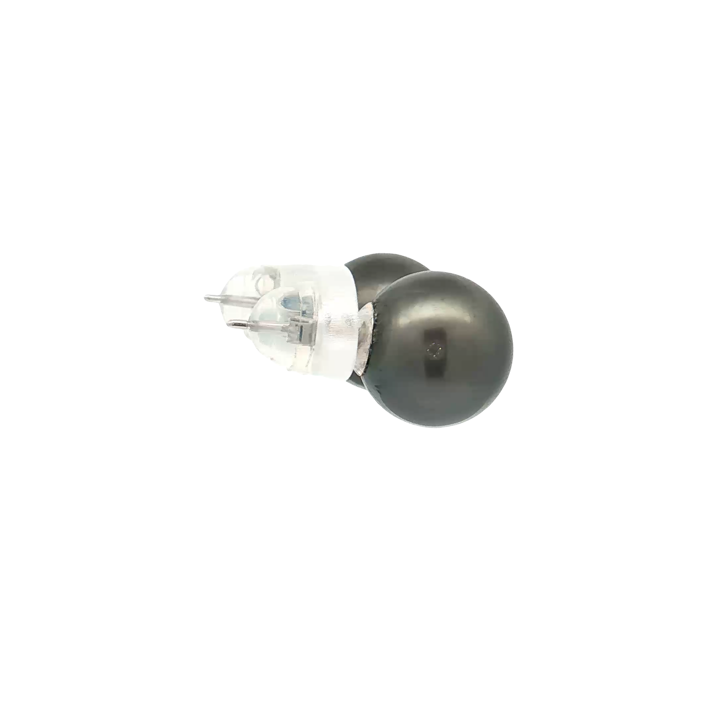White Gold Pearl Earrings
