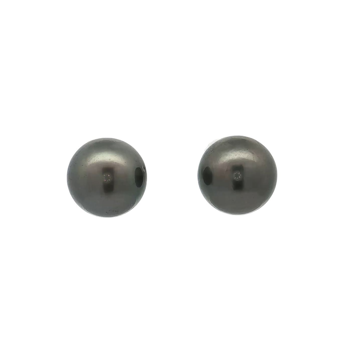 White Gold Pearl Earrings