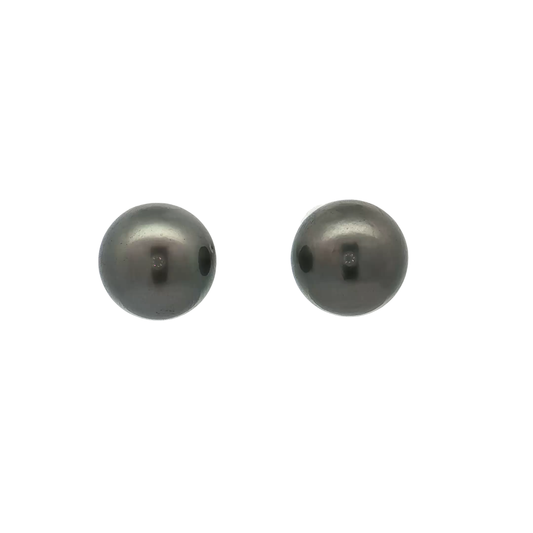 White Gold Pearl Earrings