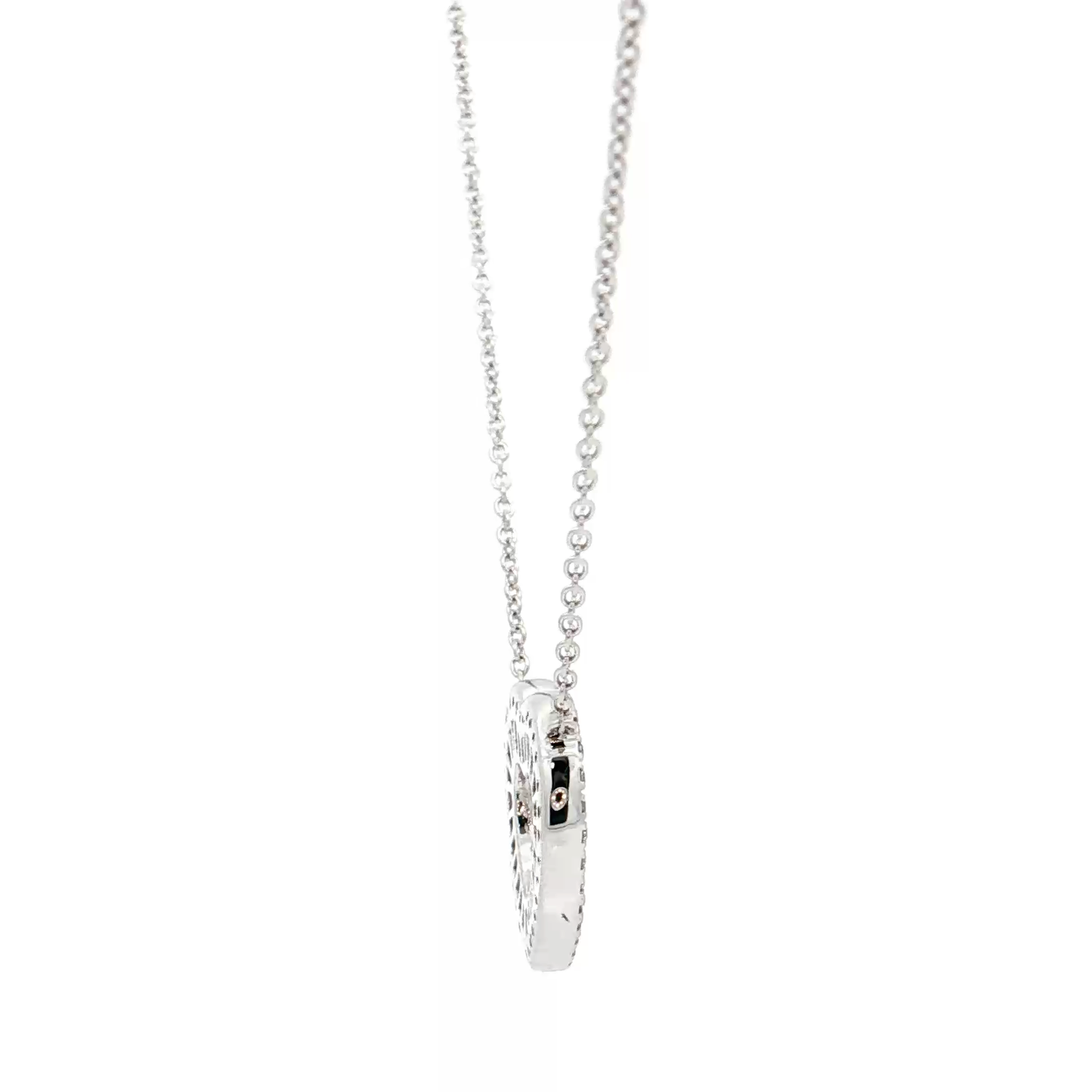 White Gold Ruby & Diamond Necklace